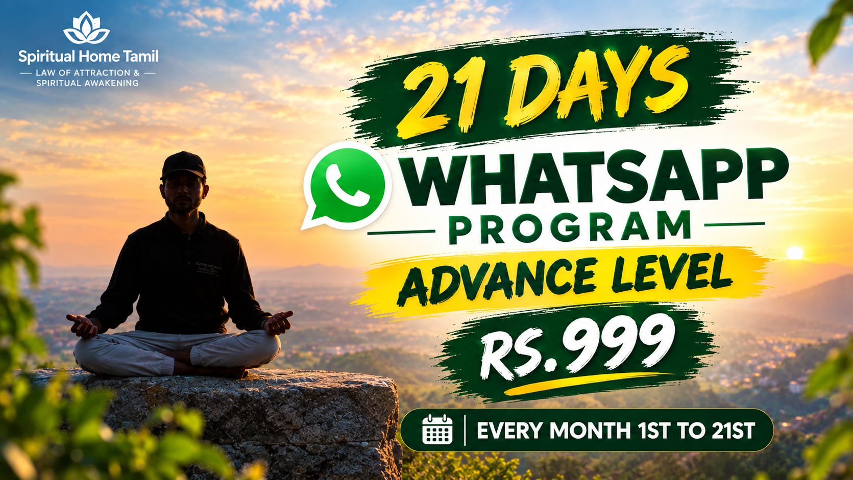 21 DAYS ADVANCED LEVEL WHATSAPP PROGRAM ✨
