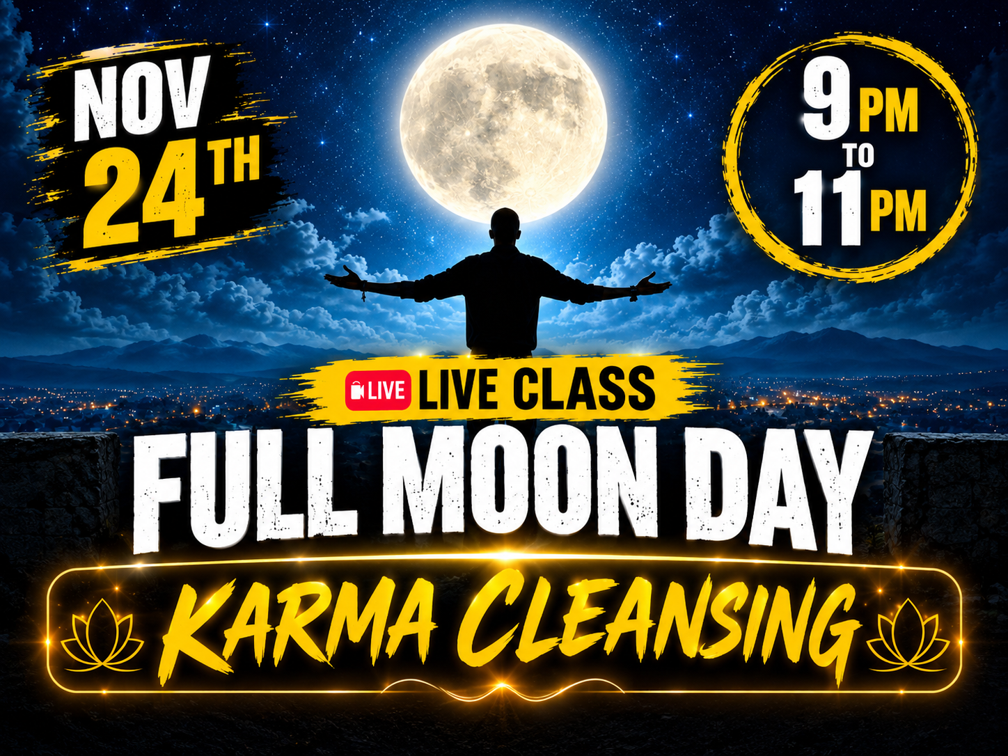 🌕 **FULL MOON DAY – MANIFESTATION SECRET**✨ **Live Zoom Class**